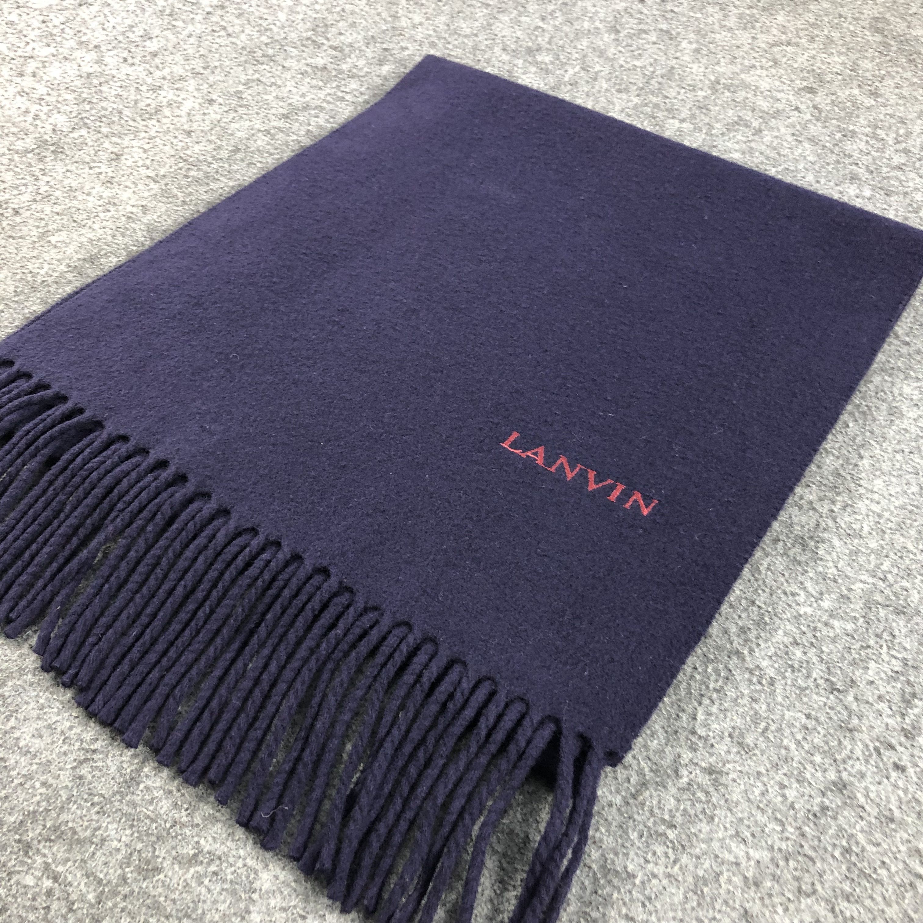 Lanvin Lanvin Wool Scarf Muffler V795 Size ONE SIZE - 3 Thumbnail