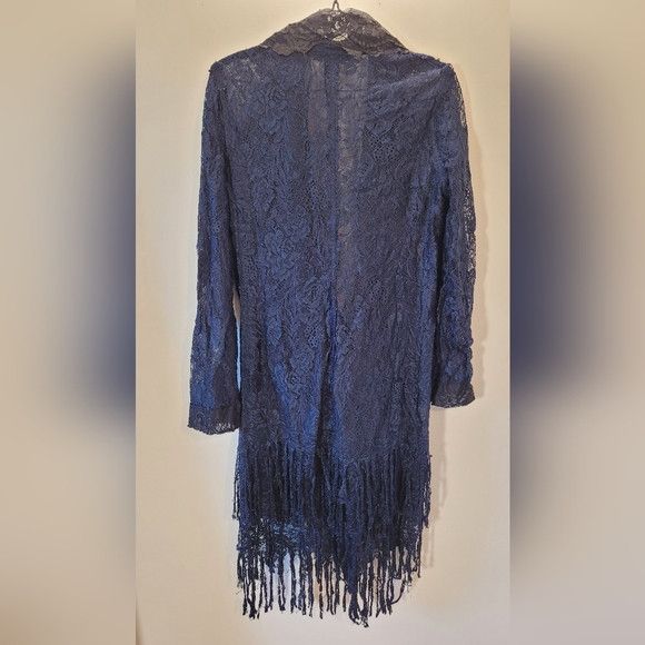 Marie Saint Pierre Maison Marie Saint Pierre Lace Waist Wrap Long Cardigan - 4 Size L / US 10 / IT 46 - 4 Thumbnail