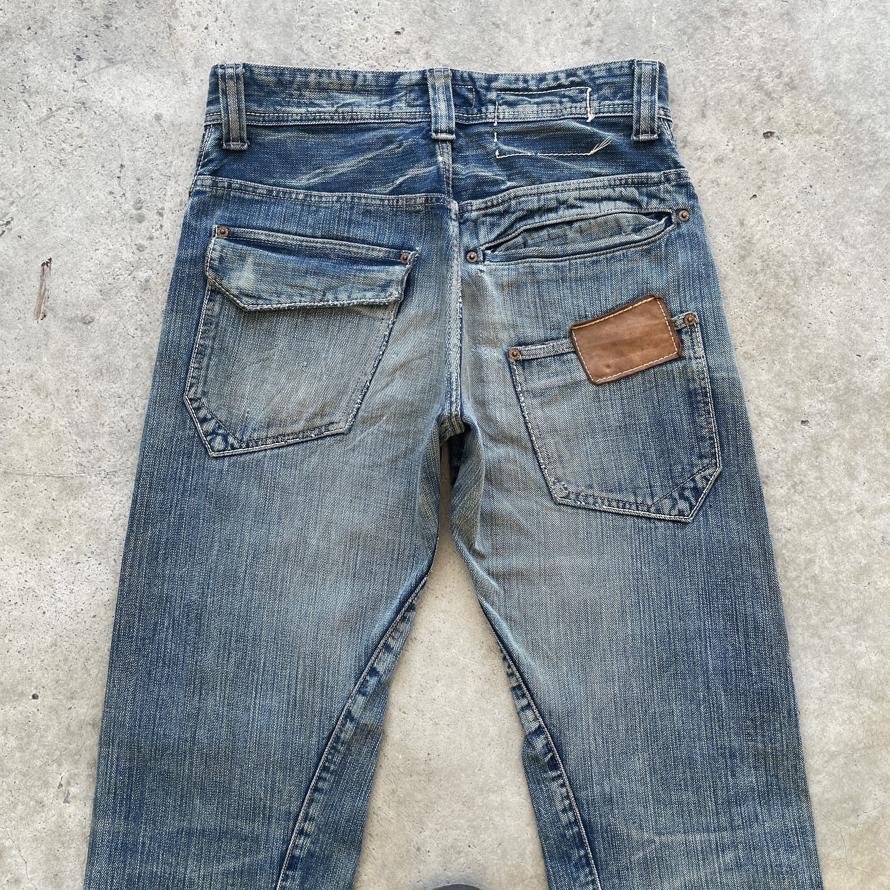 Japanese Brand × Jean W32 VINTAGE JOHNBULL KOJIMA JAPAN FADED RIPPED JEANS PANTS Size US 32 / EU 48 - 9 Thumbnail
