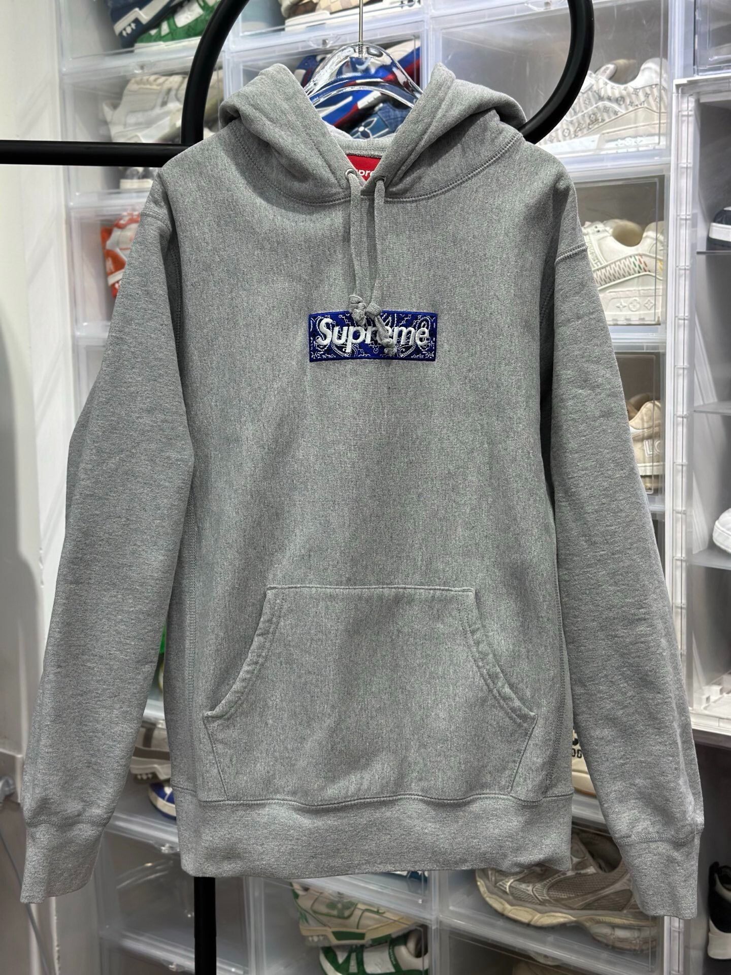 Supreme Supreme Thermal Gray Hoodie M Men Size US M / EU 48-50 / 2 - 1 Thumbnail