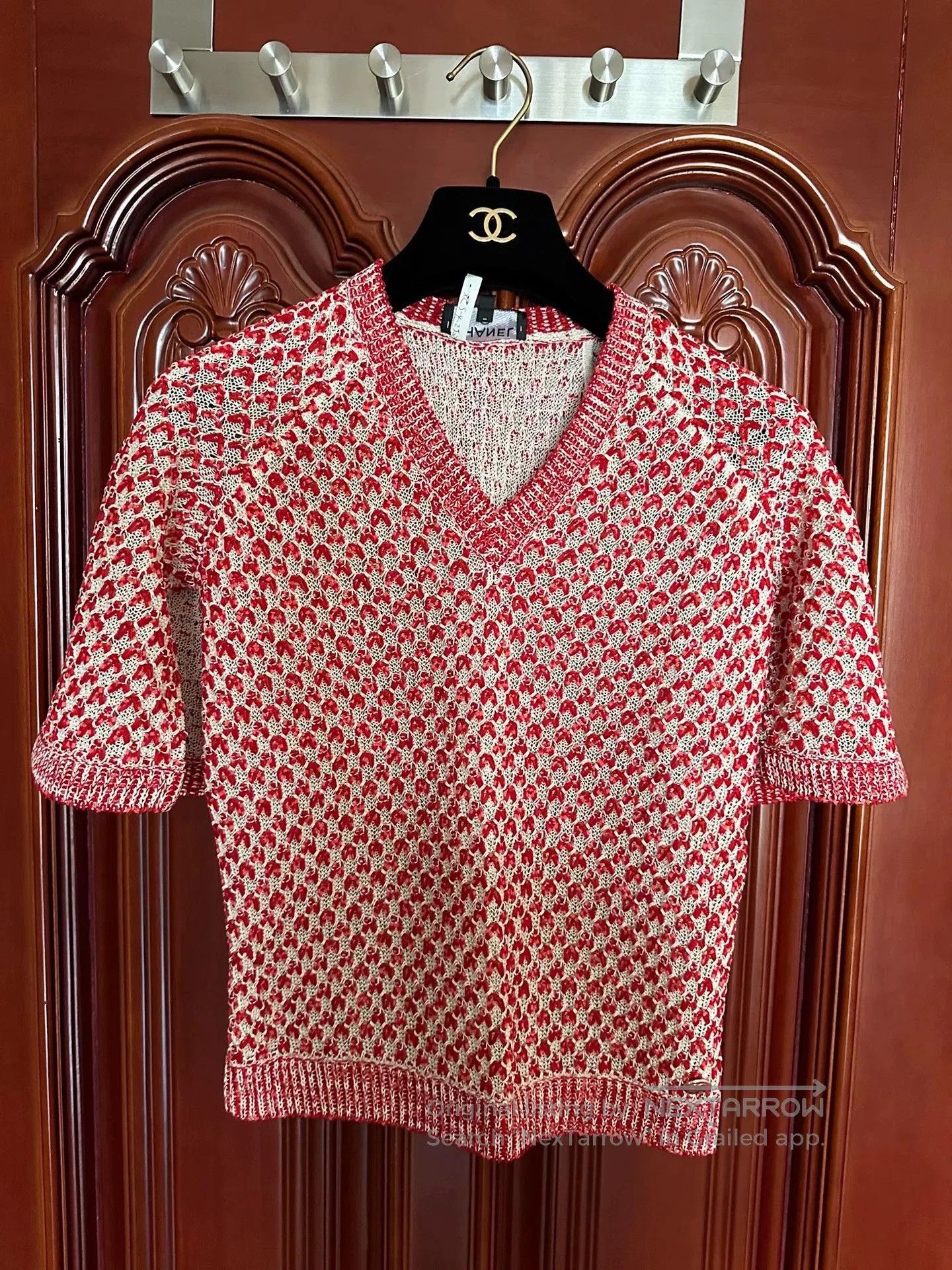 Chanel Chanel Red White Top Pants Set 36. Size XS / US 0-2 / IT 36-38 - 2 Thumbnail