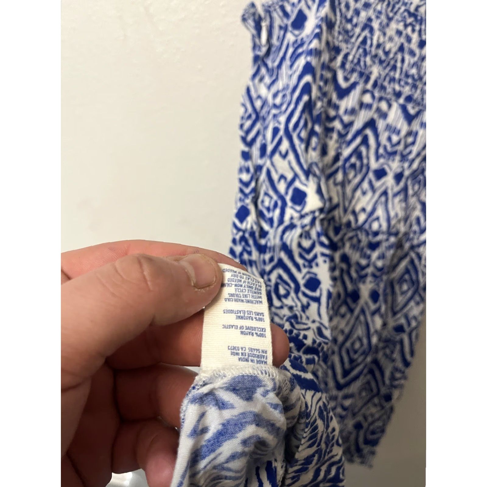 American Eagle Outfitters VINTAGE American Eagle Outfitters Romper Womens XS Blue Bohemian Geometric Spaghetti Straps Adjustable One-Piece Size 26" / US 2 / IT 38 - 6 Thumbnail