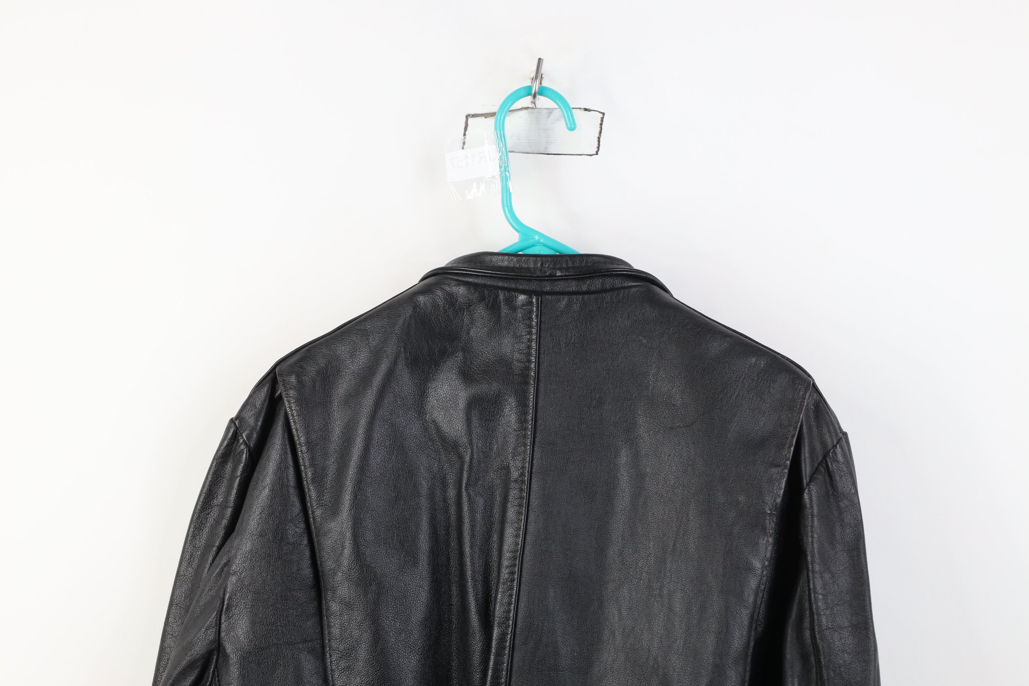 Vintage Vintage 60s Streetwear Leather Cafe Racer Bomber Jacket USA Size US XXL / EU 58 / 5 - 14 Thumbnail