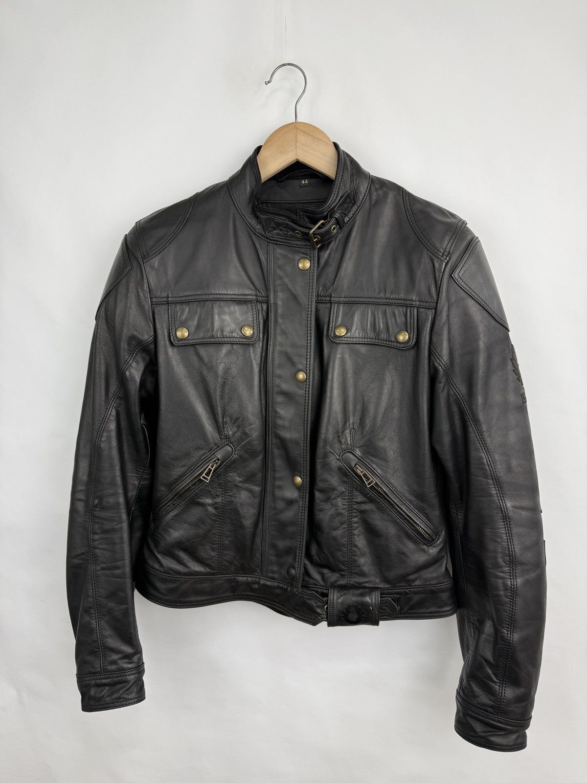 Belstaff 🇬🇧 Belstaff Pure Motorcycle Armored Leather Biker Jacket Rare Size US S / EU 44-46 / 1 - 4 Thumbnail