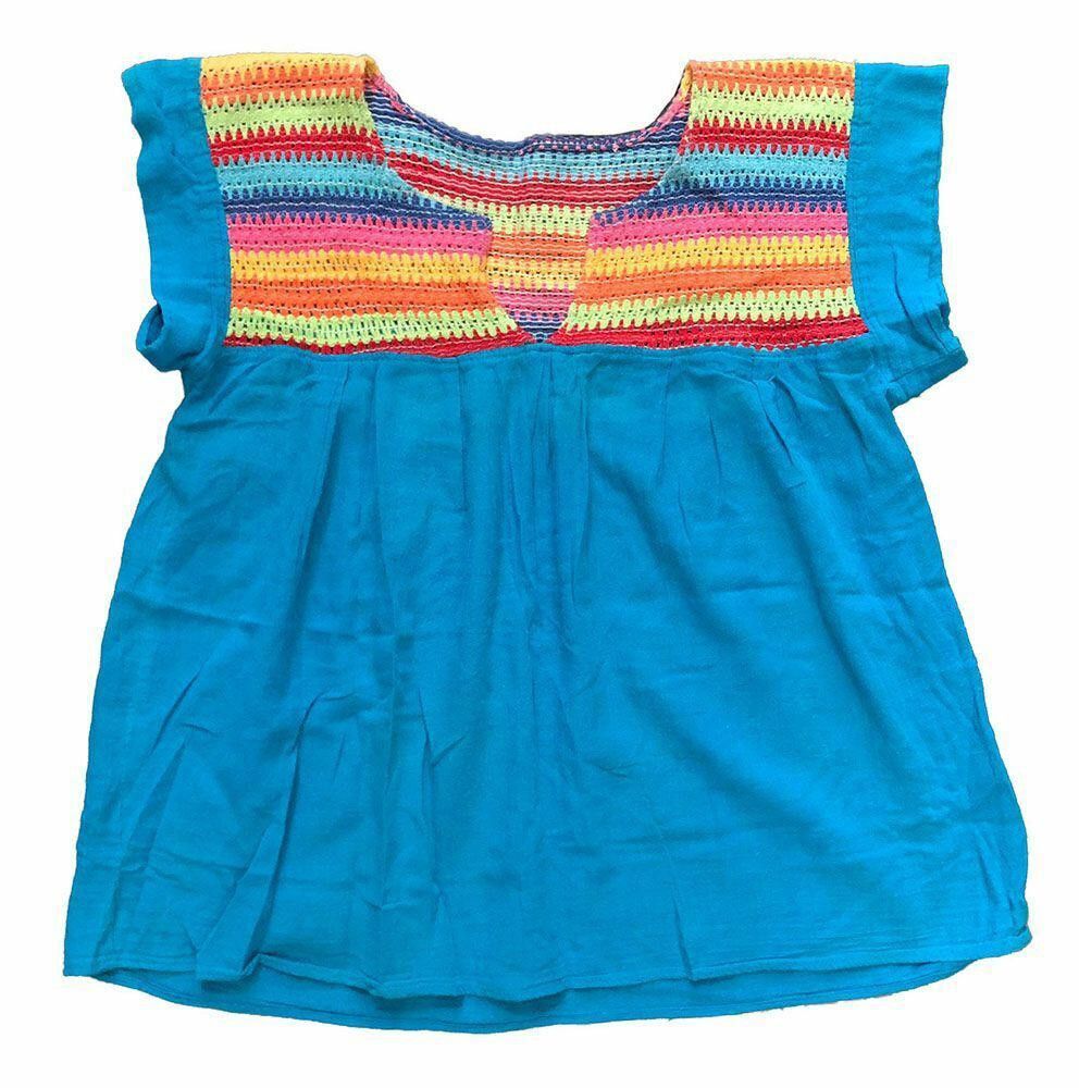 Designer Used Blue Hand Made Bluse M Size M / US 6-8 / IT 42-44 - 5 Thumbnail