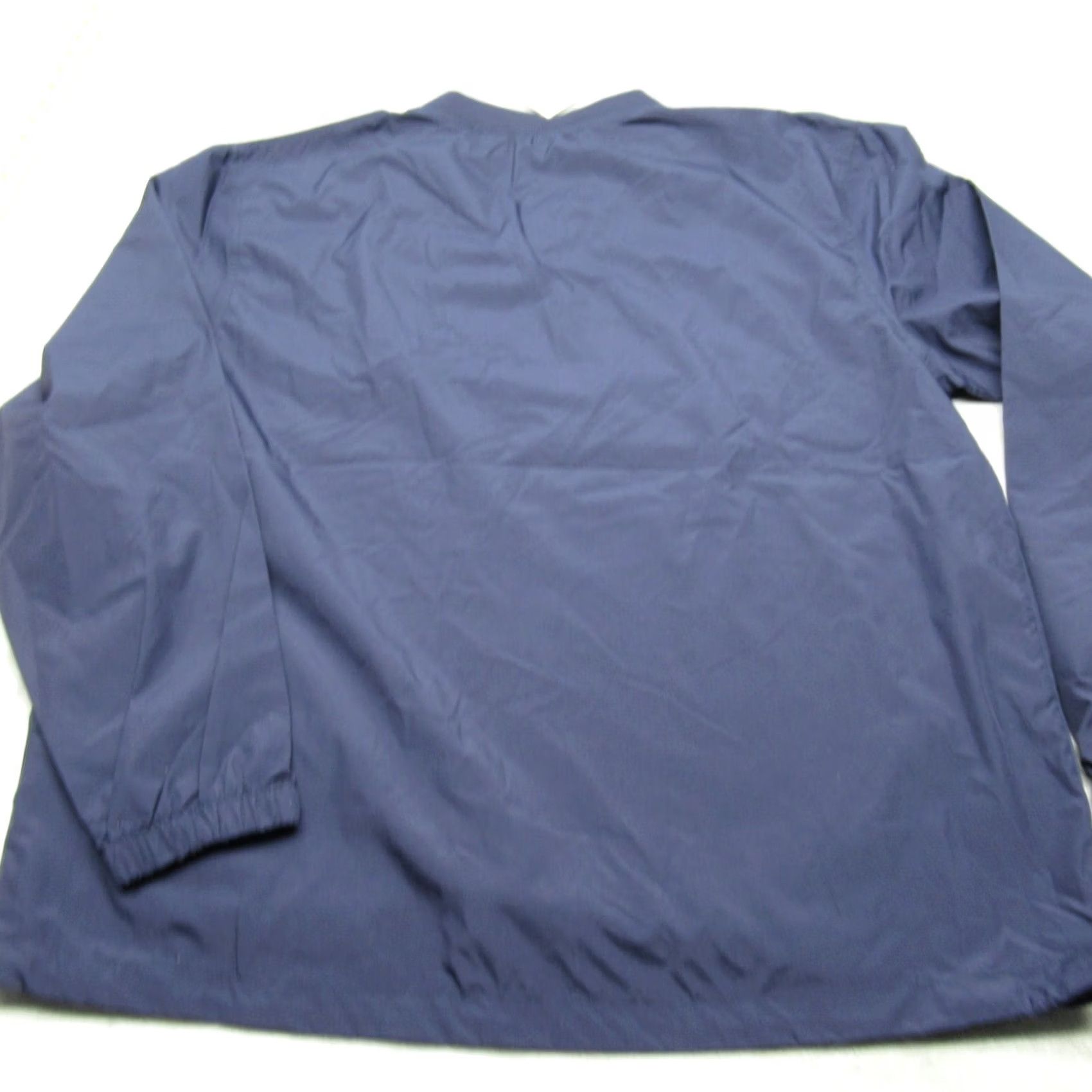 Vintage Tri-Mountain Jacket Mens Large Blue Pockets Drawcord Hem V-Neck Anorak NEW Size US L / EU 52-54 / 3 - 2 Thumbnail