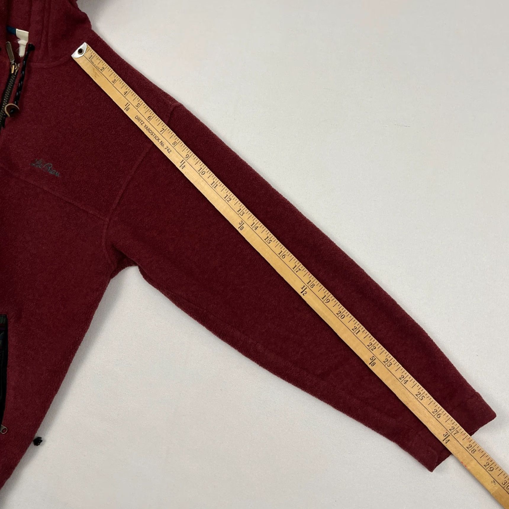 Vintage VTG L.L. Bean Jacket Womens L Red Fleece Aztec Trim Hooded Full Zip 80s 90s Shirt Mens Womens Girls Boys Size L / US 10 / IT 46 - 6 Thumbnail