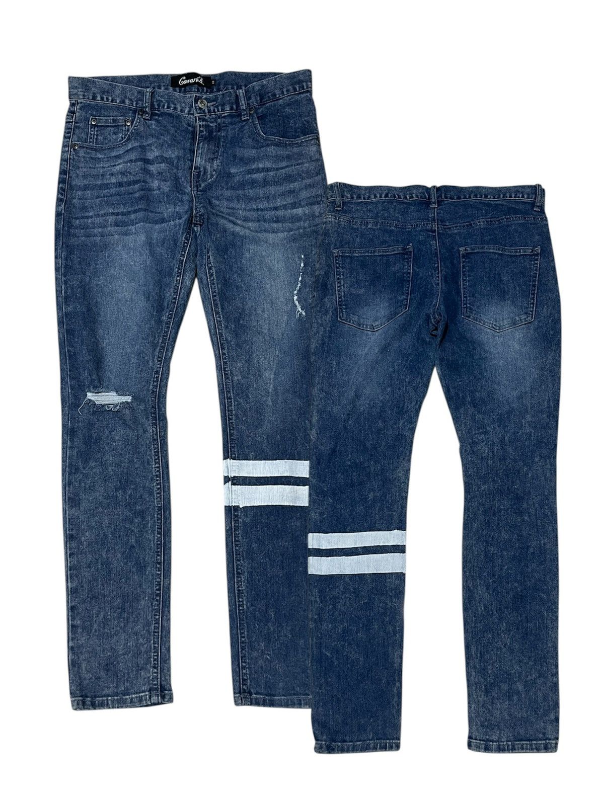 Japanese Brand CavariA Distreesed Skinny jeans Size US 30 / EU 46 - 1 Thumbnail