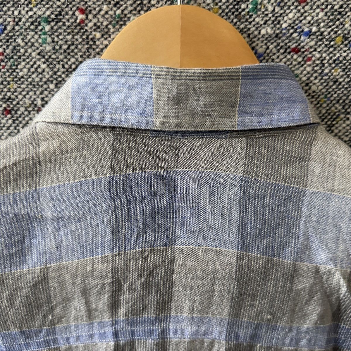 Givenchy Vintage Givenchy Gentleman Linen Plaid Blouson Jacket L⁠ Size US L / EU 52-54 / 3 - 13 Thumbnail