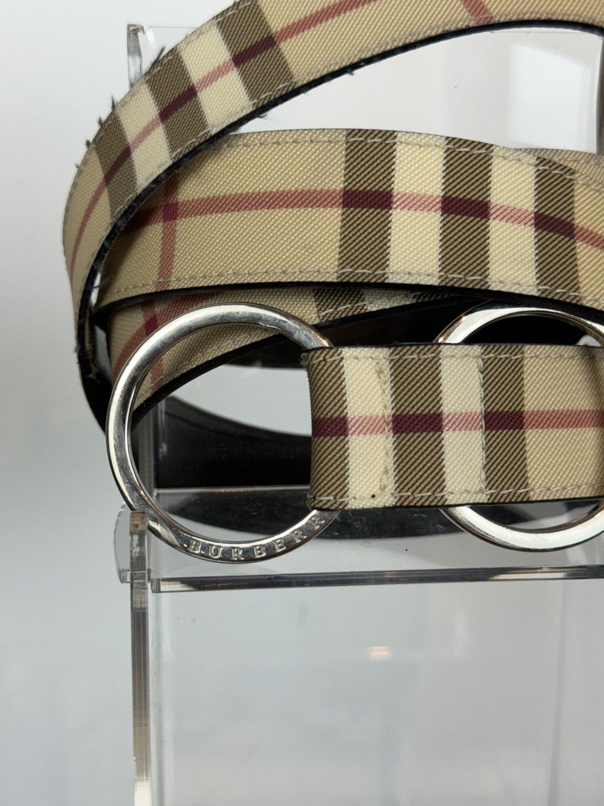 Burberry Leather belt Burberry y2k original luxury casual item Size ONE SIZE - 3 Thumbnail