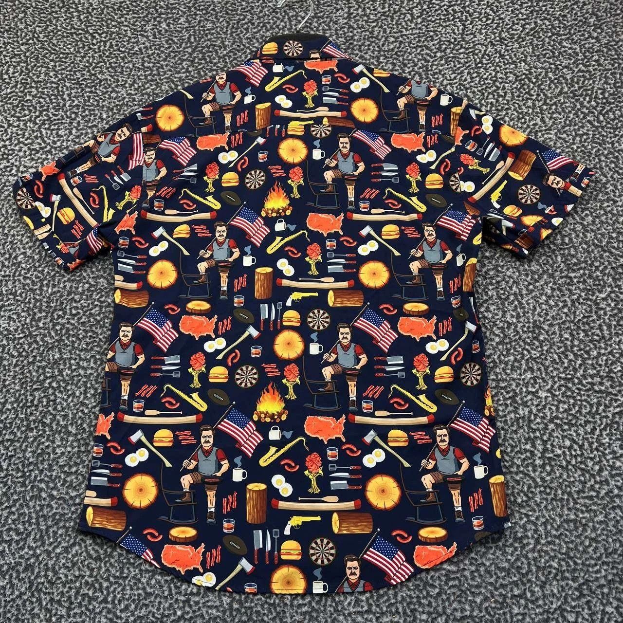 Other RSVLTS City of Pawnee Button Up Shirt Men Parks USA Summer L Size US L / EU 52-54 / 3 - 2 Thumbnail