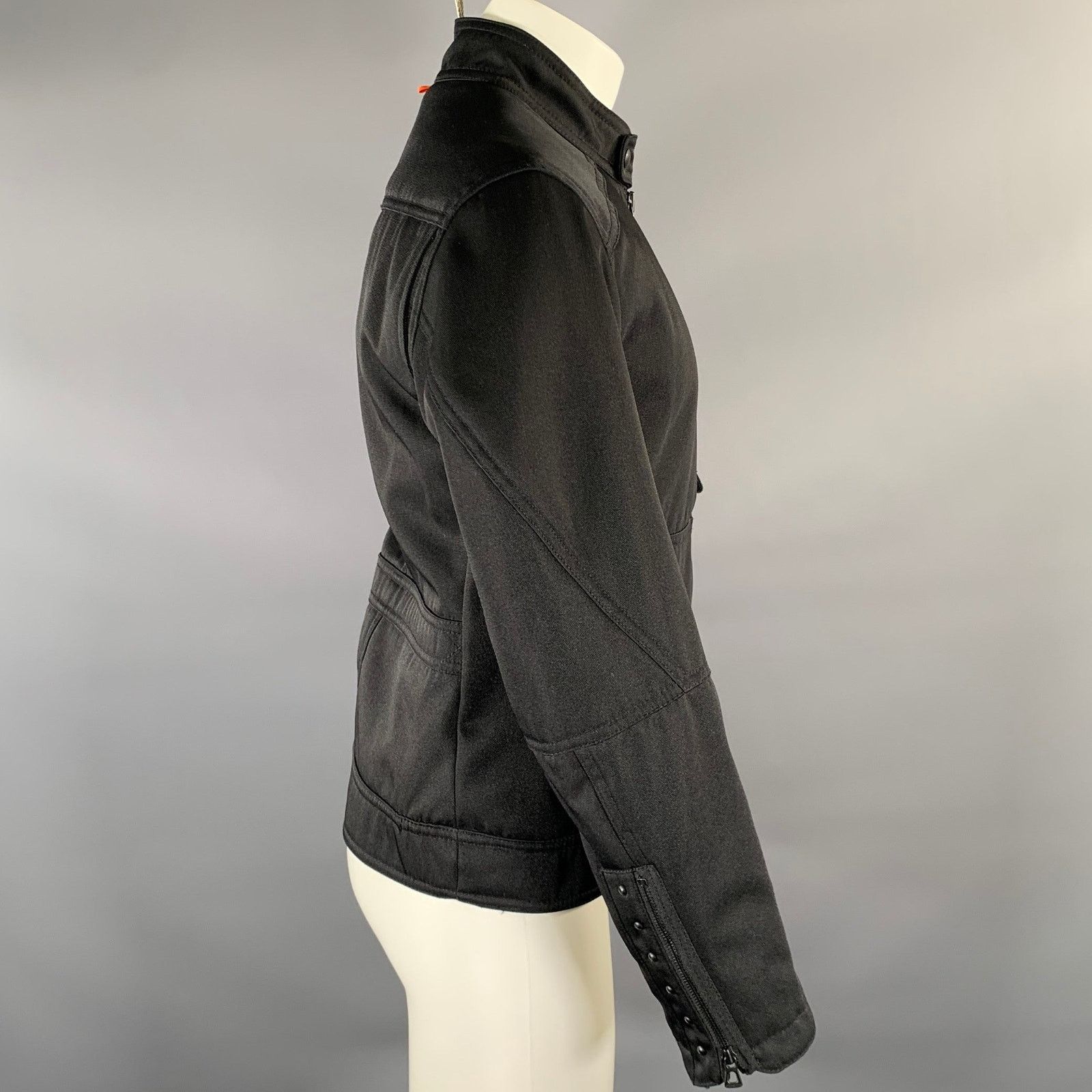Hugo Boss HUGO BOSS Size 38 Black Polyester Zip Up Jacket Size US M / EU 48-50 / 2 - 3 Thumbnail