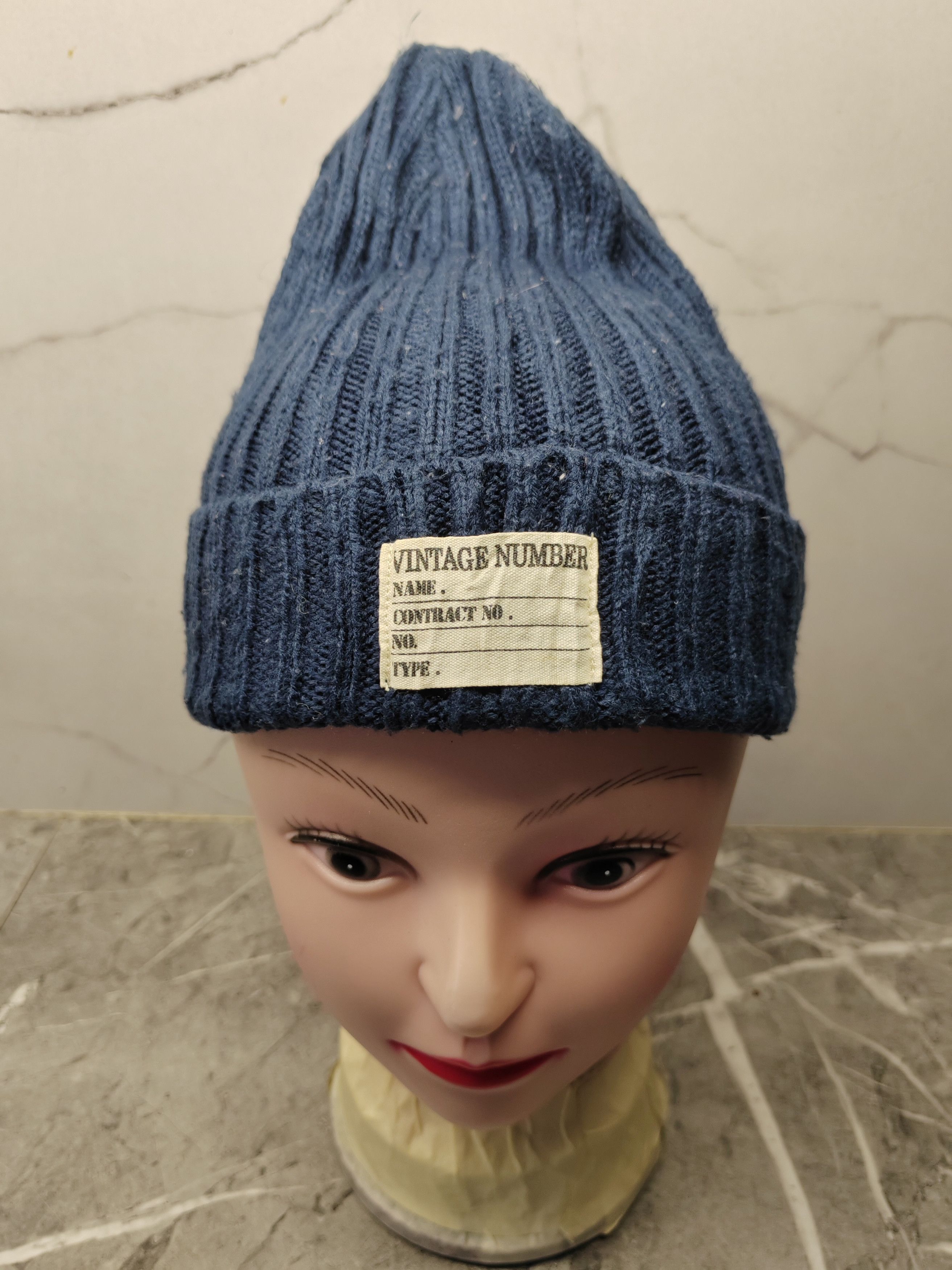 Japanese Brand × Vintage Vintage Number Beanie Size ONE SIZE - 1 Thumbnail
