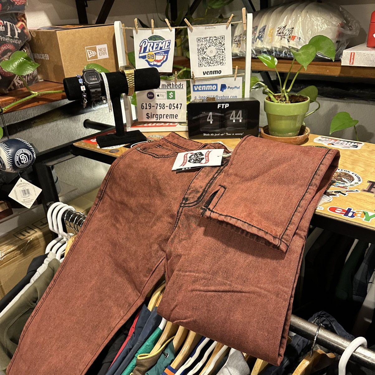 Asaali ASAALI Red Denim pants 28 (Red) Size US 28 / EU 44 - 6 Thumbnail