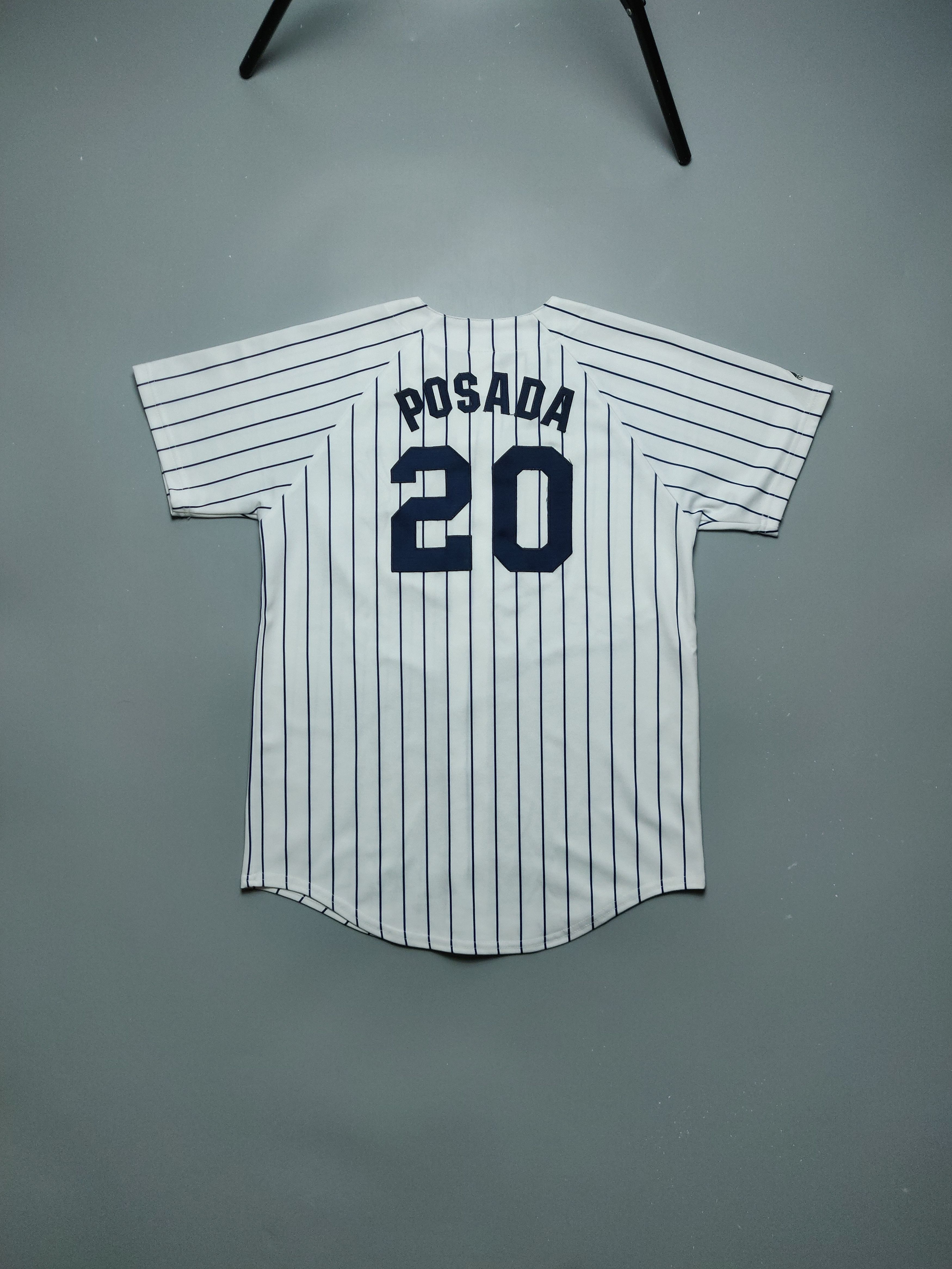 Majestic New York Yankees Jorge Posada Vintage Majestic USA Jersey Size US XL / EU 56 / 4 - 5 Thumbnail