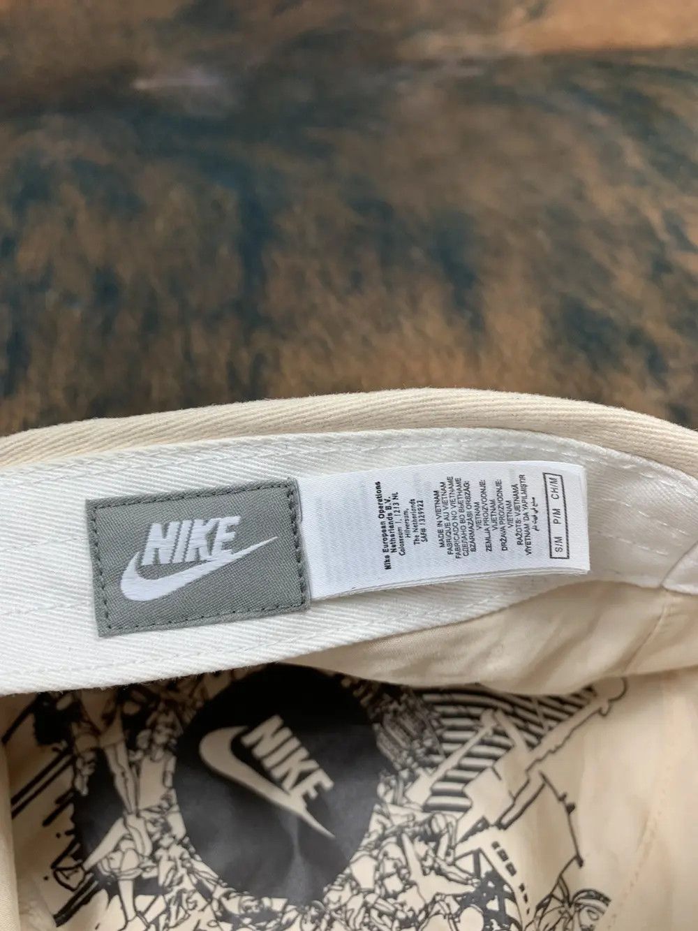 Nike × Vintage Vintage 00s Nike Beige Hat Cap S/M Hype Streetwear Rare Size ONE SIZE - 7 Thumbnail