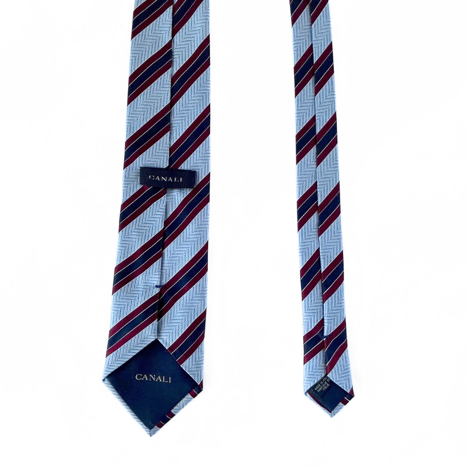 Canali Canali Striped Tie 3.75" Size ONE SIZE - 2 Thumbnail