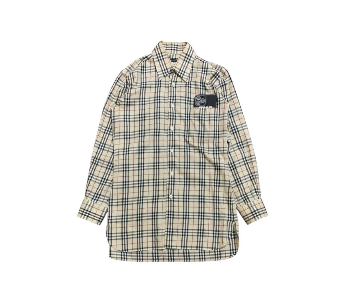 Burberry × Vintage Vintage 90s Burberry London TH Nova Check Plaid Shirt Size US M / EU 48-50 / 2 - 1 Thumbnail