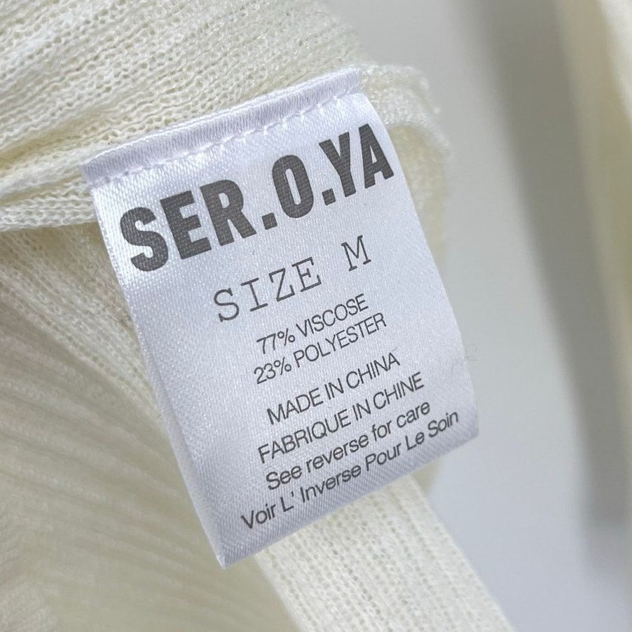 SER.O.YA SER.O.YA | NWT Galli Mini Dress in Eggshell Knit M Size M / US 6-8 / IT 42-44 - 11 Thumbnail