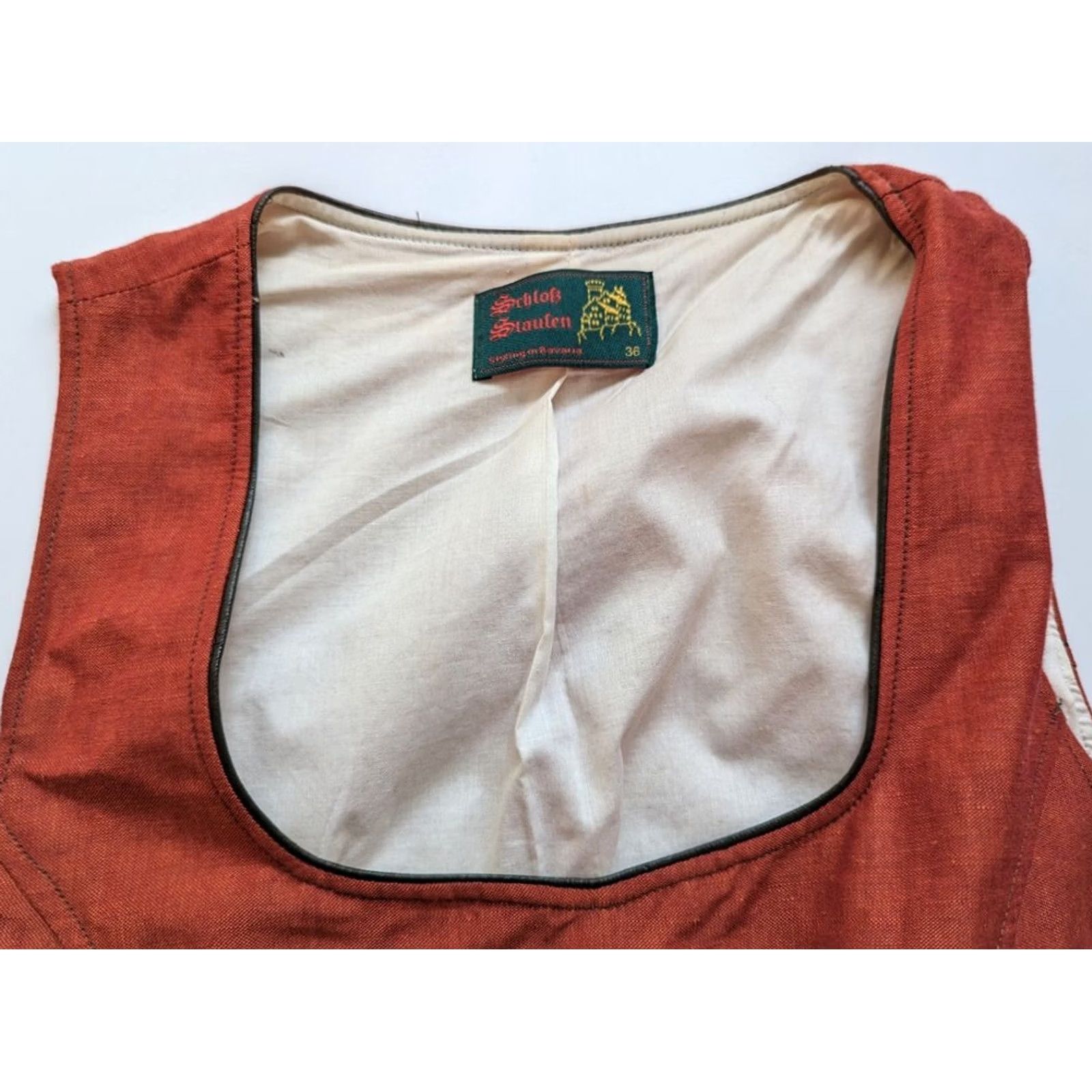 Vintage Bavaria Outfit/Set Schlok Staufen Vintage Size 36 Orange Skirt Included Women Size US 6 / IT 36 - 5 Thumbnail