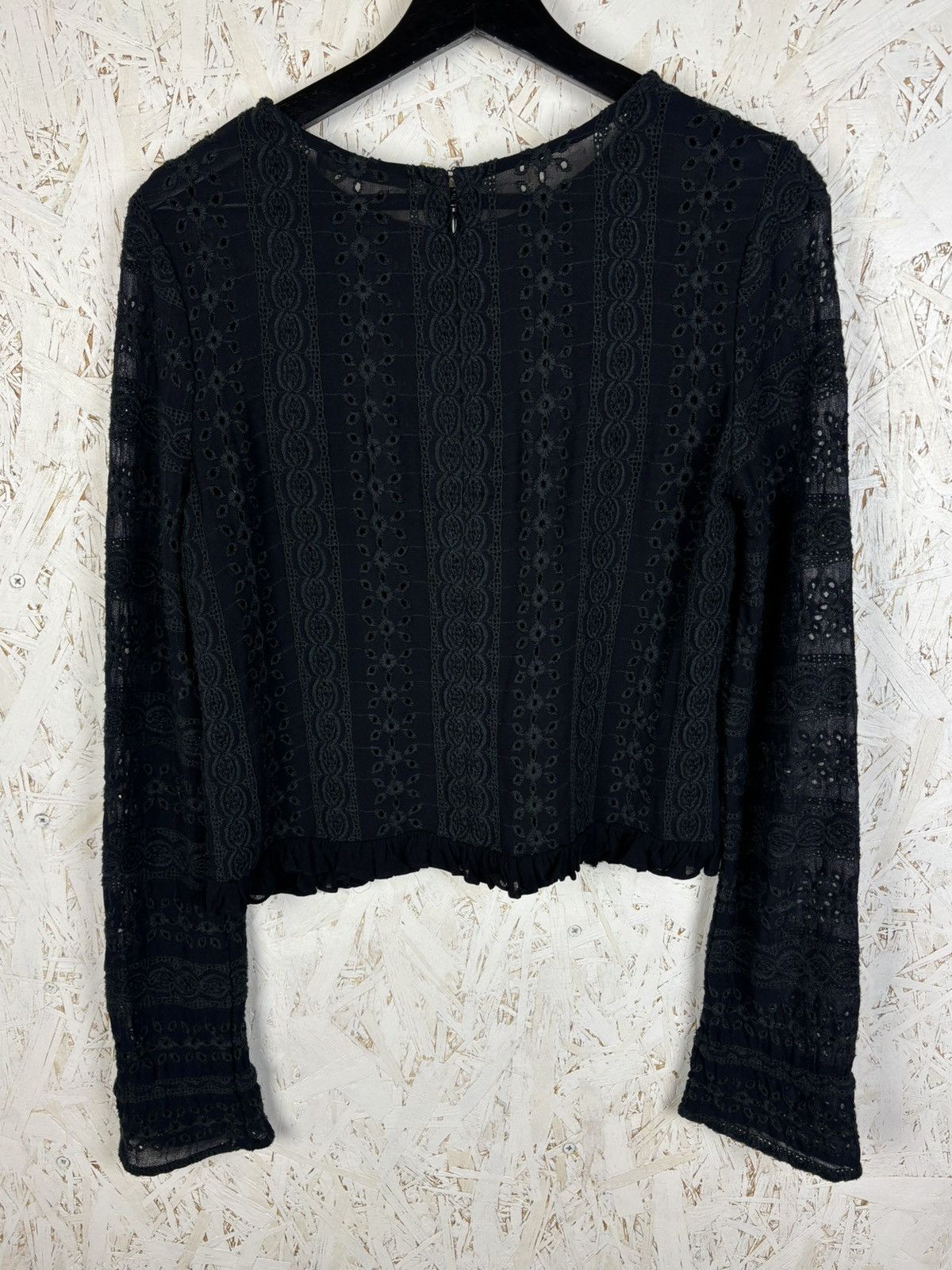 Allsaints Allsaints Dakota Top Semi-Sheer Broiderie Long Sleeve Top Size M / US 6-8 / IT 42-44 - 5 Thumbnail