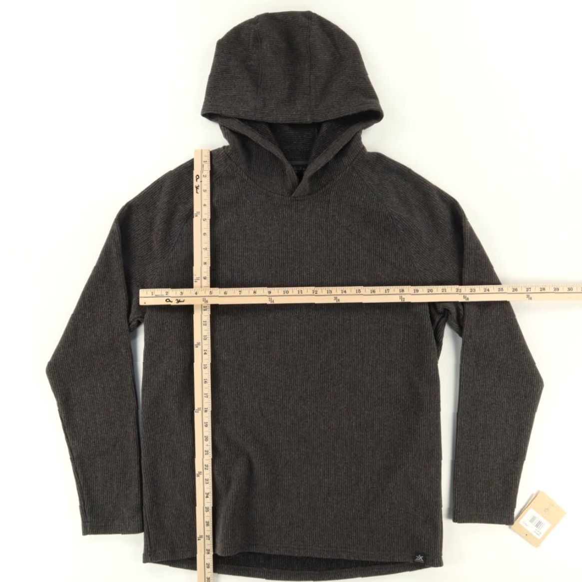 ZeroXposur Zero Exposure Warm Cozy Stretch Solid Long Sleeve Hoodie Black Men's L Shirt Size US L / EU 52-54 / 3 - 3 Thumbnail