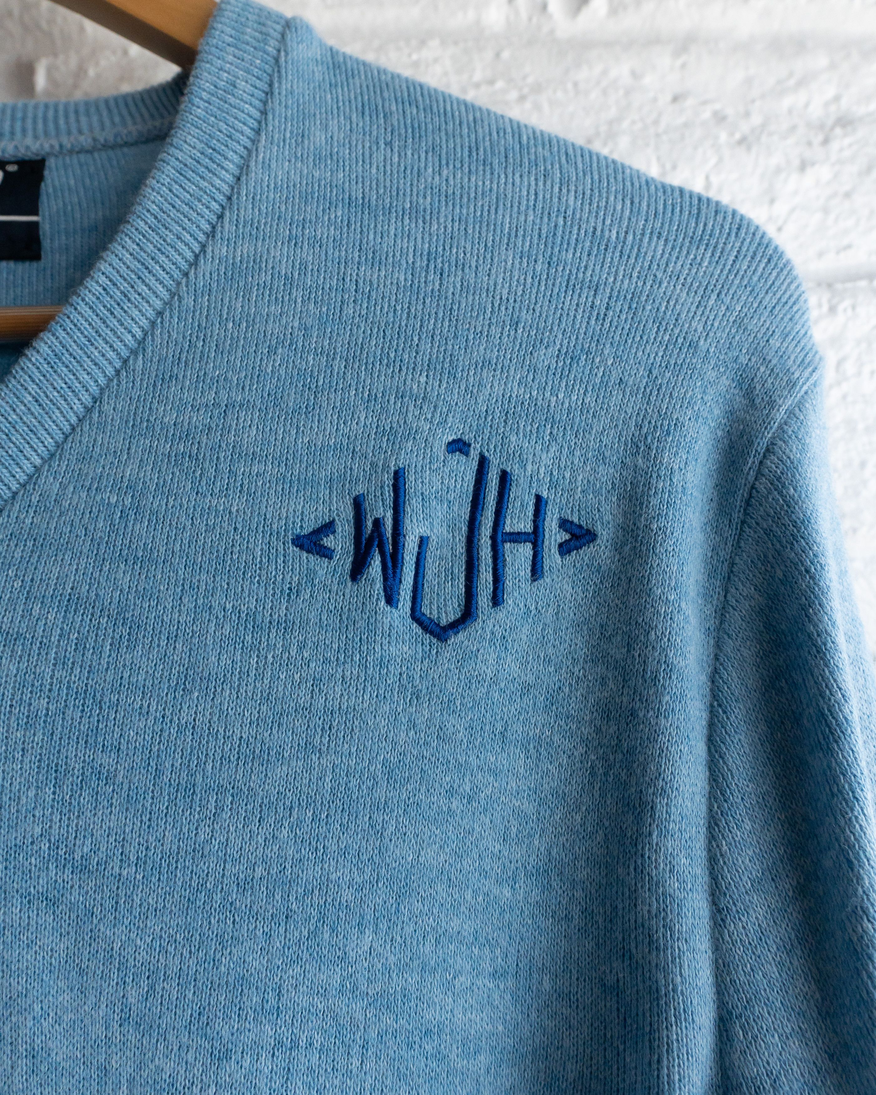 Vintage Vintage 1980s Puritan Sweater V Neck Blue Men's L Acrylic Size US L / EU 52-54 / 3 - 2 Thumbnail