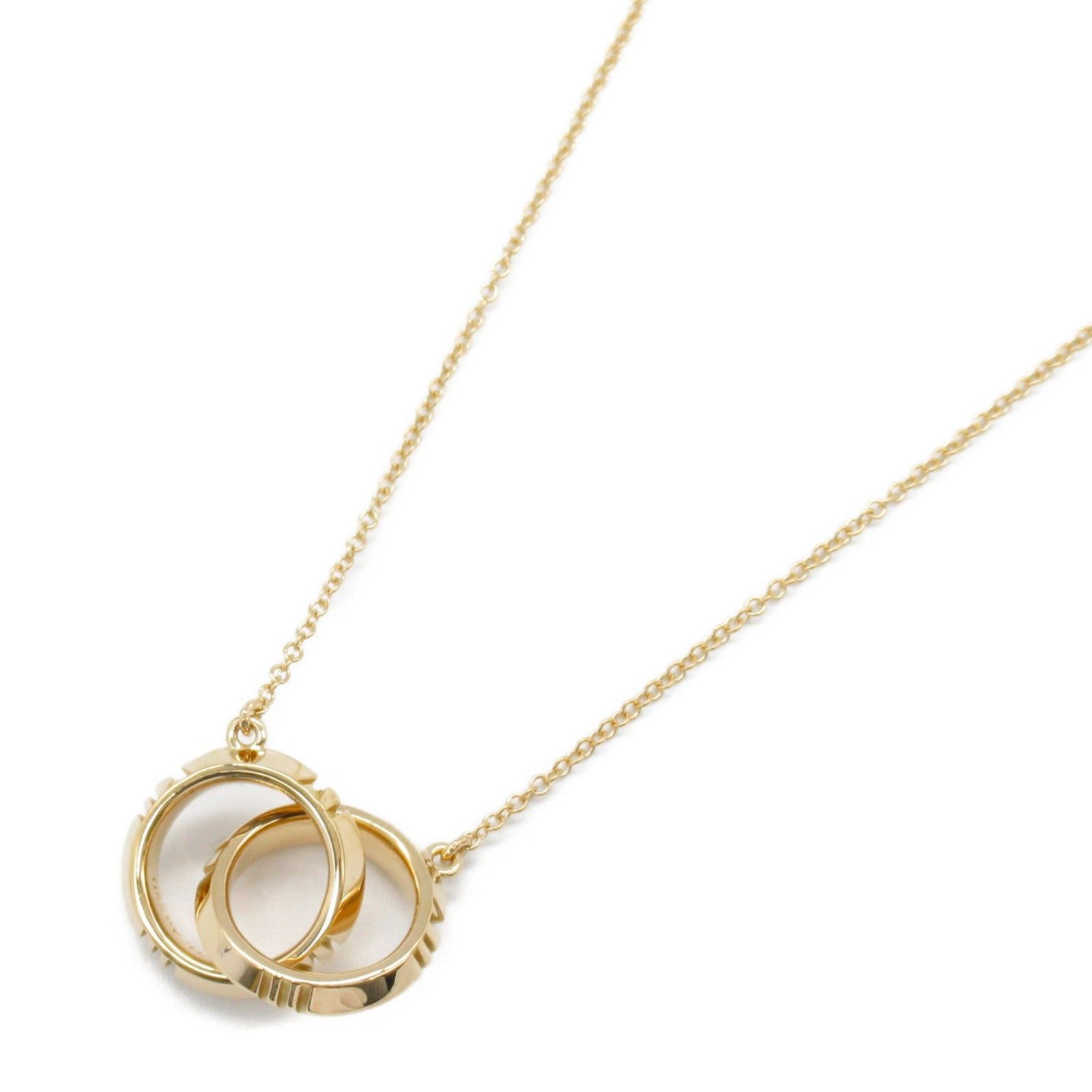 Tiffany & Co. Tiffany Co Atlas X Closed Interlocking Necklace K18Pg (Pink Gold) Gold Size ONE SIZE - 1 Thumbnail