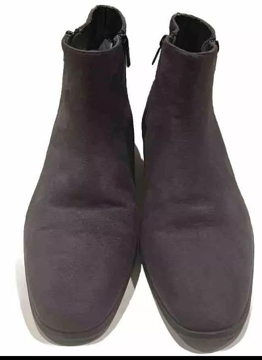 Calvin Klein CALVIN KLEIN DARK GREY LUCIANO SUEDE CHELSEA BOOTS Size US 11 / EU 44 - 1 Thumbnail