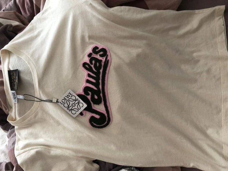 Loewe LOEWE Short-sleeved embroidered T-shirt Size L / US 10 / IT 46 - 1 Thumbnail