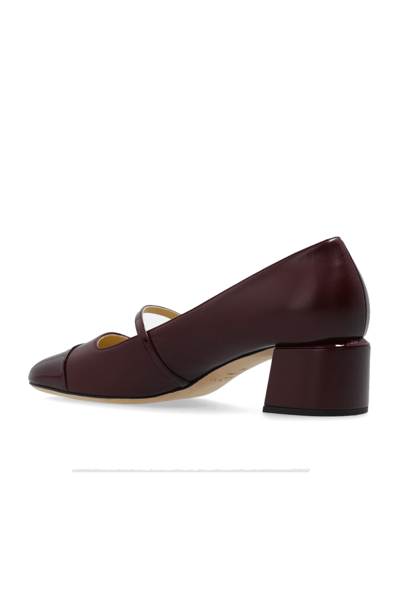 Jimmy Choo o1s22i1n1024 Mary Jane Style Pumps in Burgandy Size US 10 / IT 40 - 6 Thumbnail