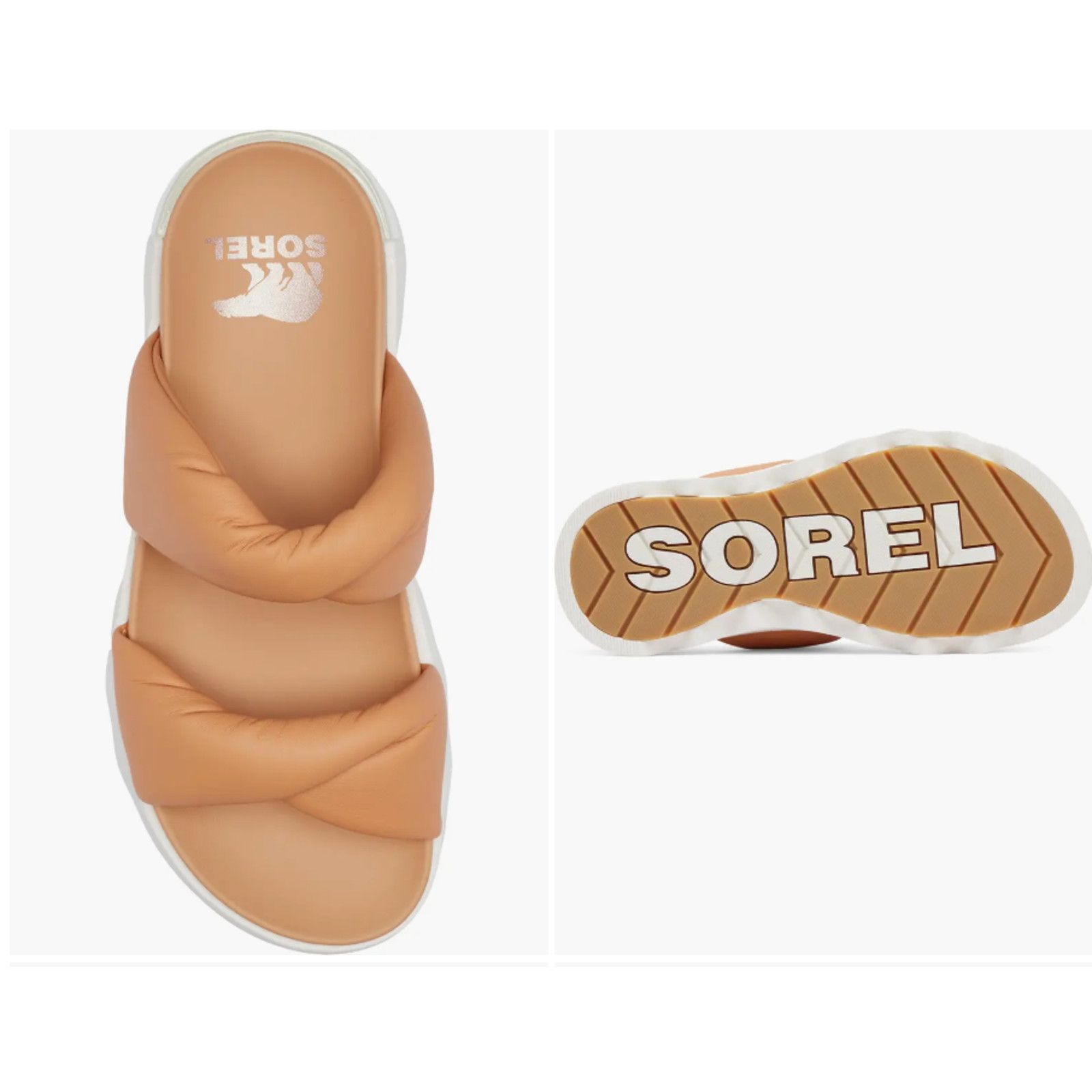 SOREL SOREL - VIIBE TWIST SLIDE COMFORT SANDAL TAN BEIGE - SZ 7 Size US 7 / IT 37 - 4 Thumbnail