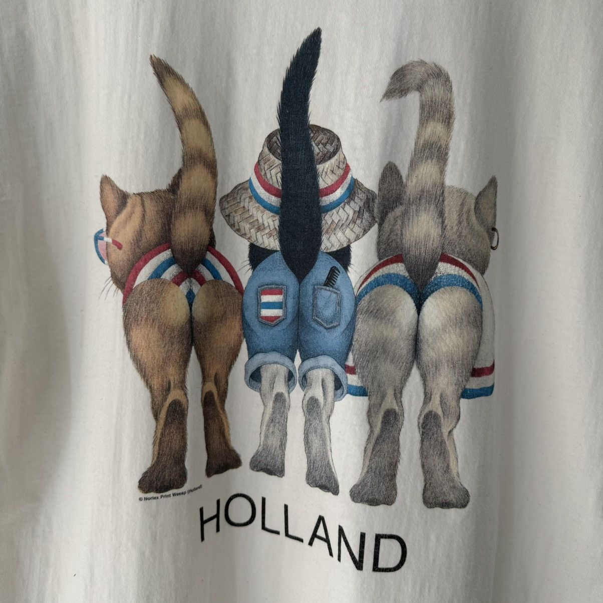 Vintage Holland Cats Tee Size US M / EU 48-50 / 2 - 4 Thumbnail
