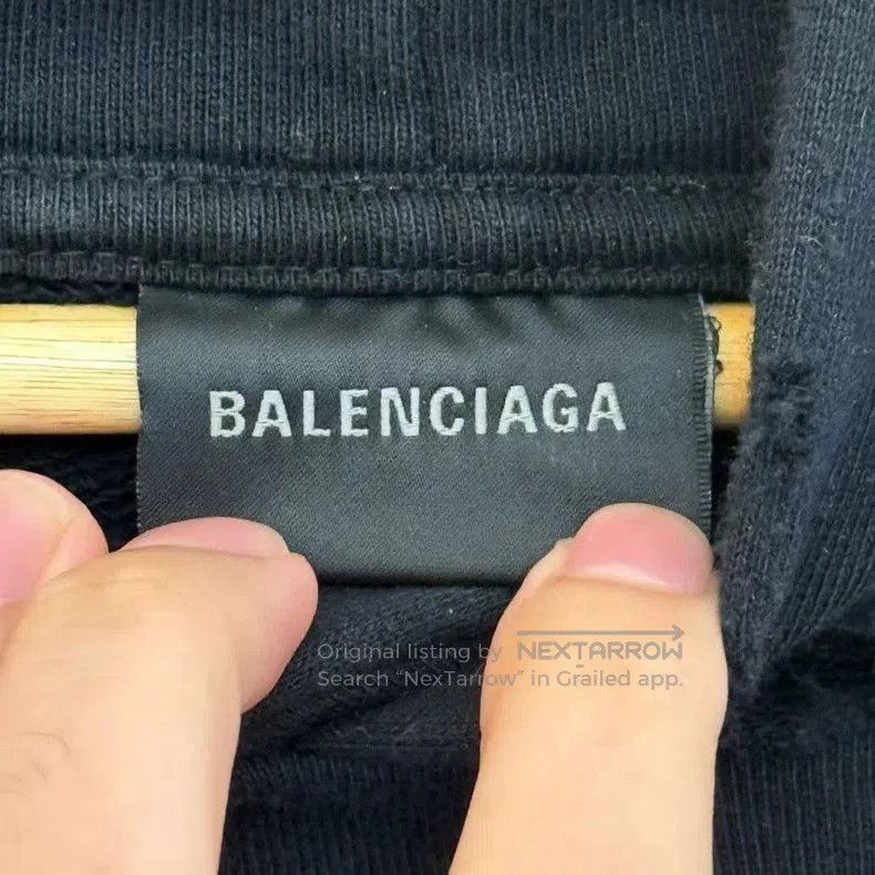Balenciaga Balenciaga SS22 Black Ink Print Hoodie. Size US L / EU 52-54 / 3 - 4 Thumbnail