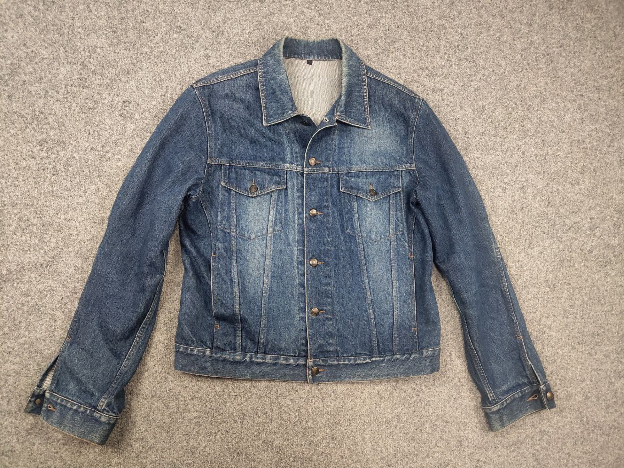 Roberto Cavalli Vintage 90's Just Cavalli Roberto Faded denim trucker Jacket Size US L / EU 52-54 / 3 - 2 Thumbnail