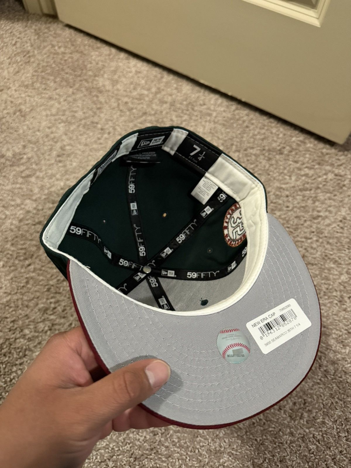 New Era 7 1/4 New Era Seattle Mariners 35th Anniversary Fitted Size ONE SIZE - 4 Thumbnail