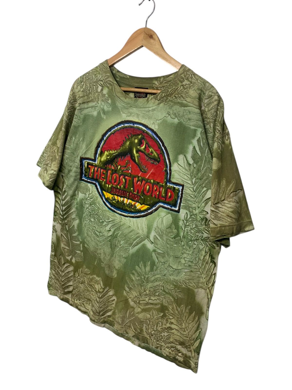 Other Vintage 90's Jurassic Park "The Lost World" Tye Dye T Shirt Size US XL / EU 56 / 4 - 2 Thumbnail