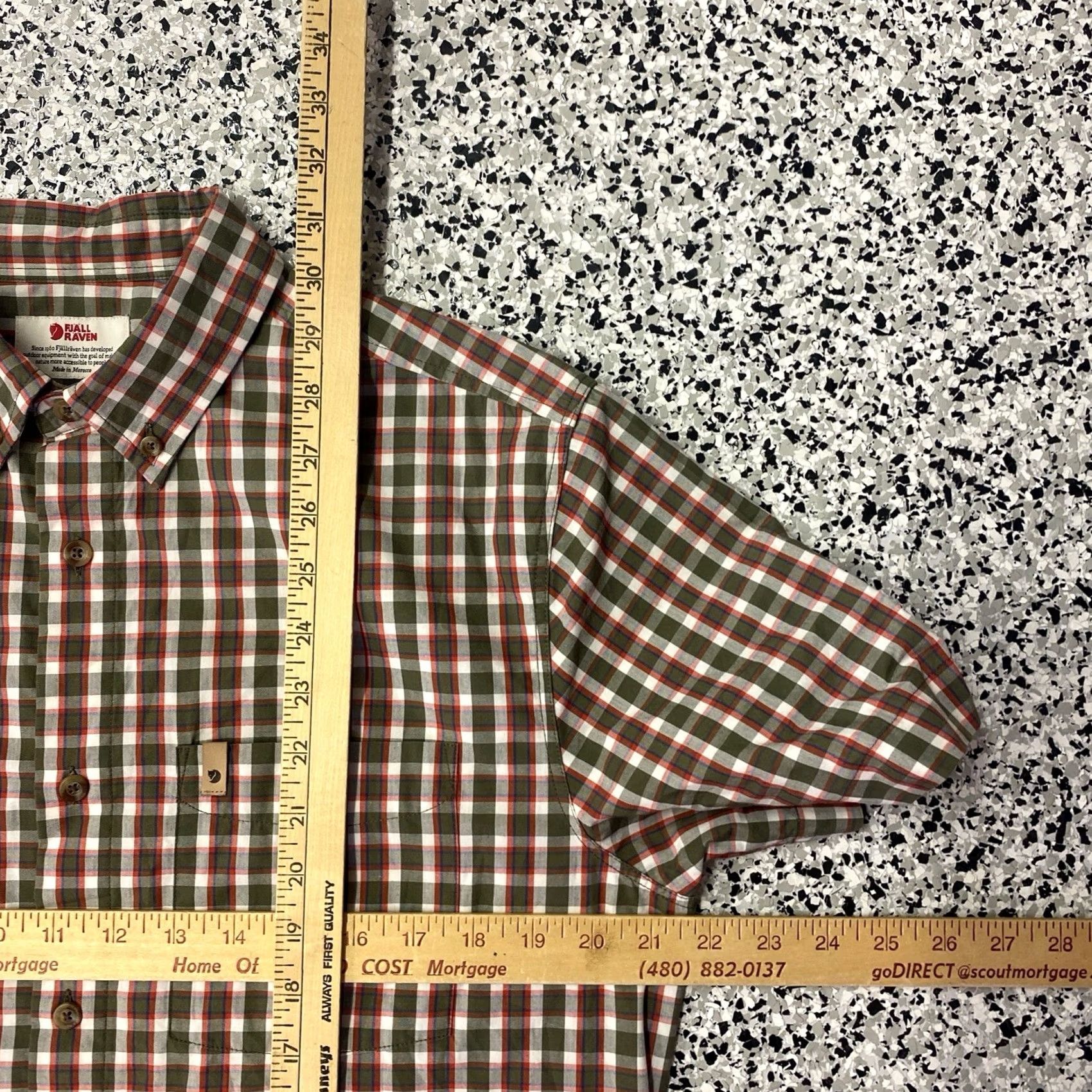 Vintage Fjallraven Mens Flannel Shirt L Regular Fit Red Green Tan Plaid Button Down Shirt Mens L Size US L / EU 52-54 / 3 - 3 Thumbnail