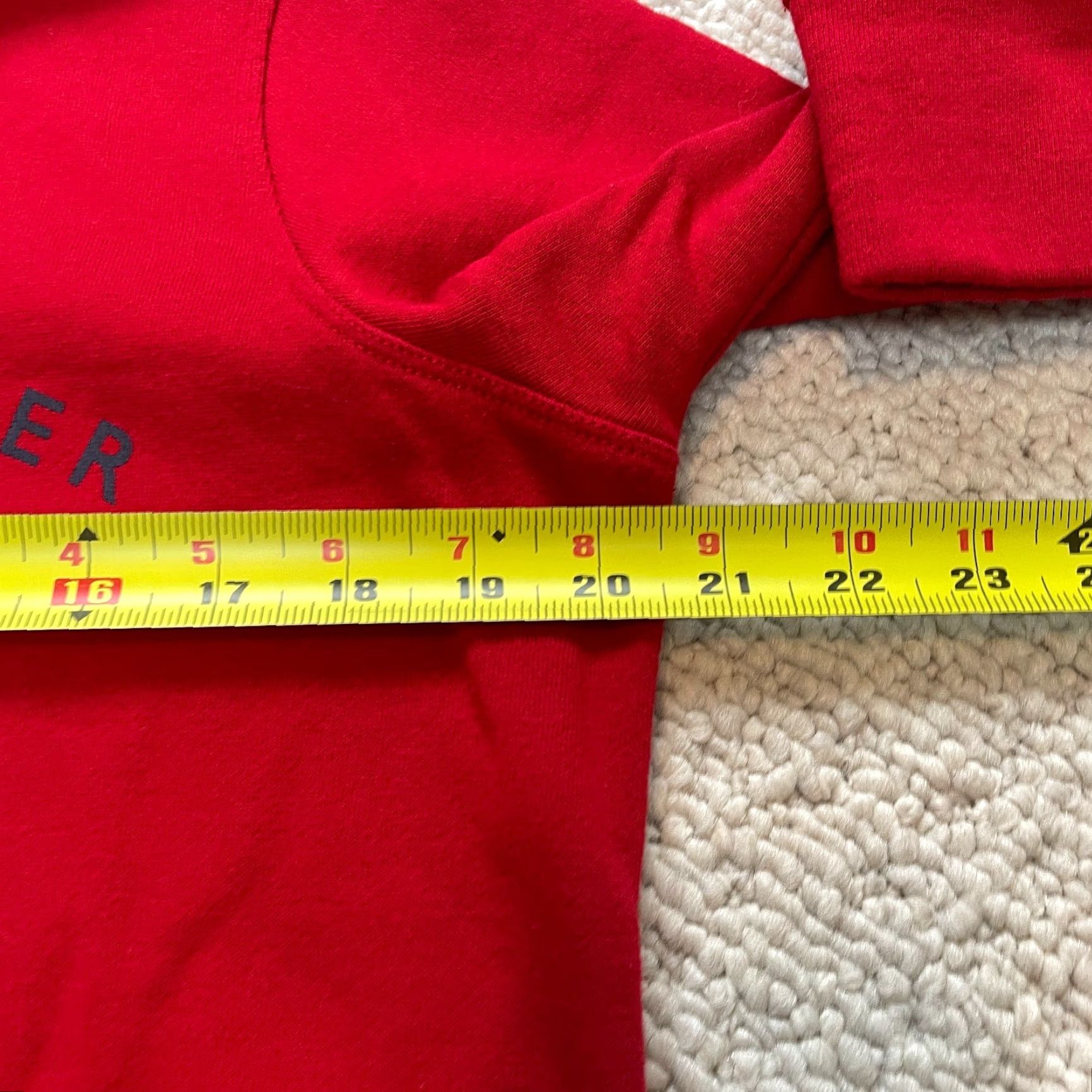 Tommy Hilfiger Tommy Hilfiger Sweatshirt Womens Medium Red Fleece Cowl Neck Drawstring Shirt Parka? Size M / US 6-8 / IT 42-44 - 6 Thumbnail
