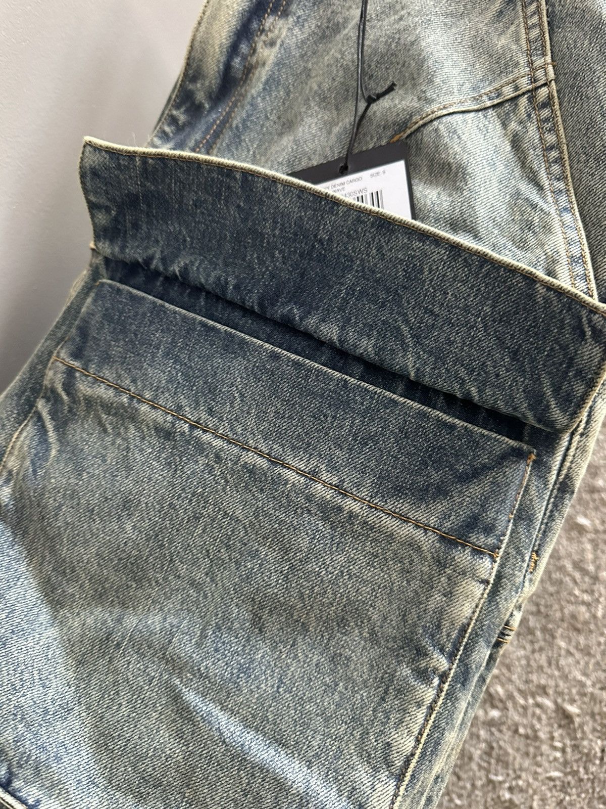 Entire Studios Heavy Denim Cargo Surface Wave Size US 30 / EU 46 - 5 Thumbnail