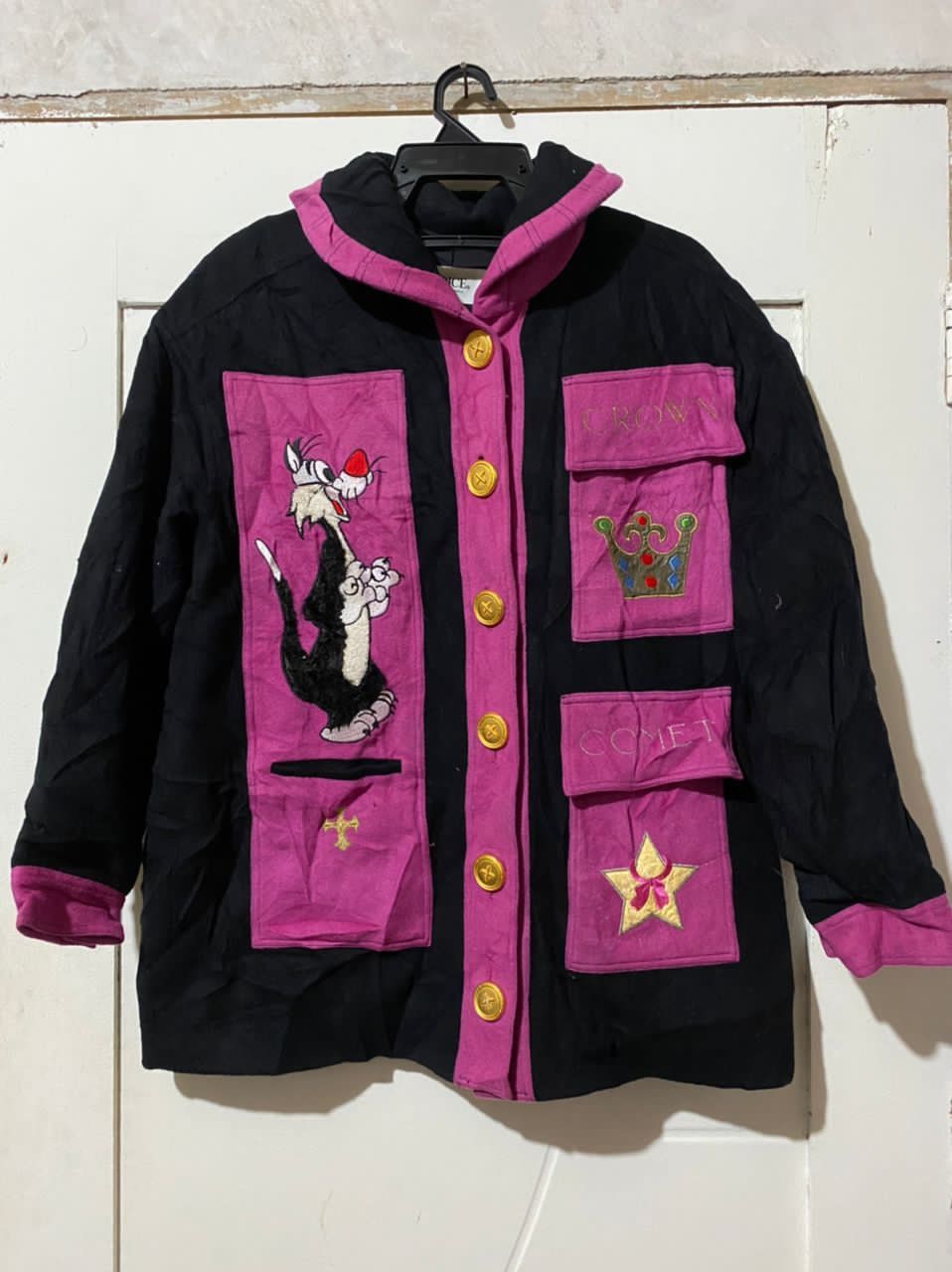 Vintage Looney Tunes Jacket Pink