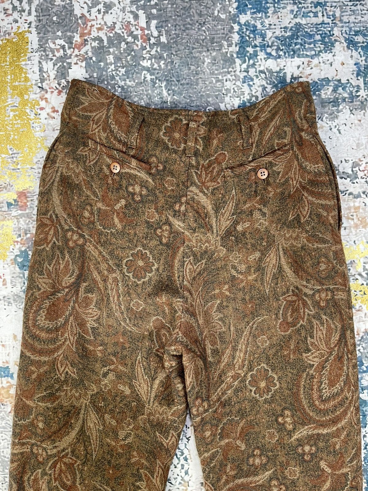 Japanese Brand Vintage Sled Paisley Bryan Pants Size 28" / US 6 / IT 42 - 6 Thumbnail