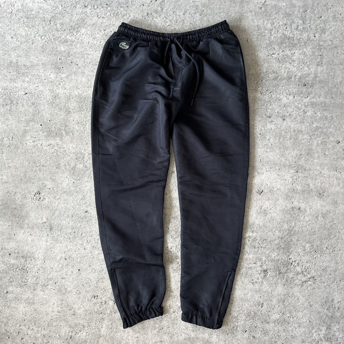 Lacoste × Vintage Vintage Lacoste Nylon Track Pants M dark navy drill Size US 32 / EU 48 - 1 Thumbnail