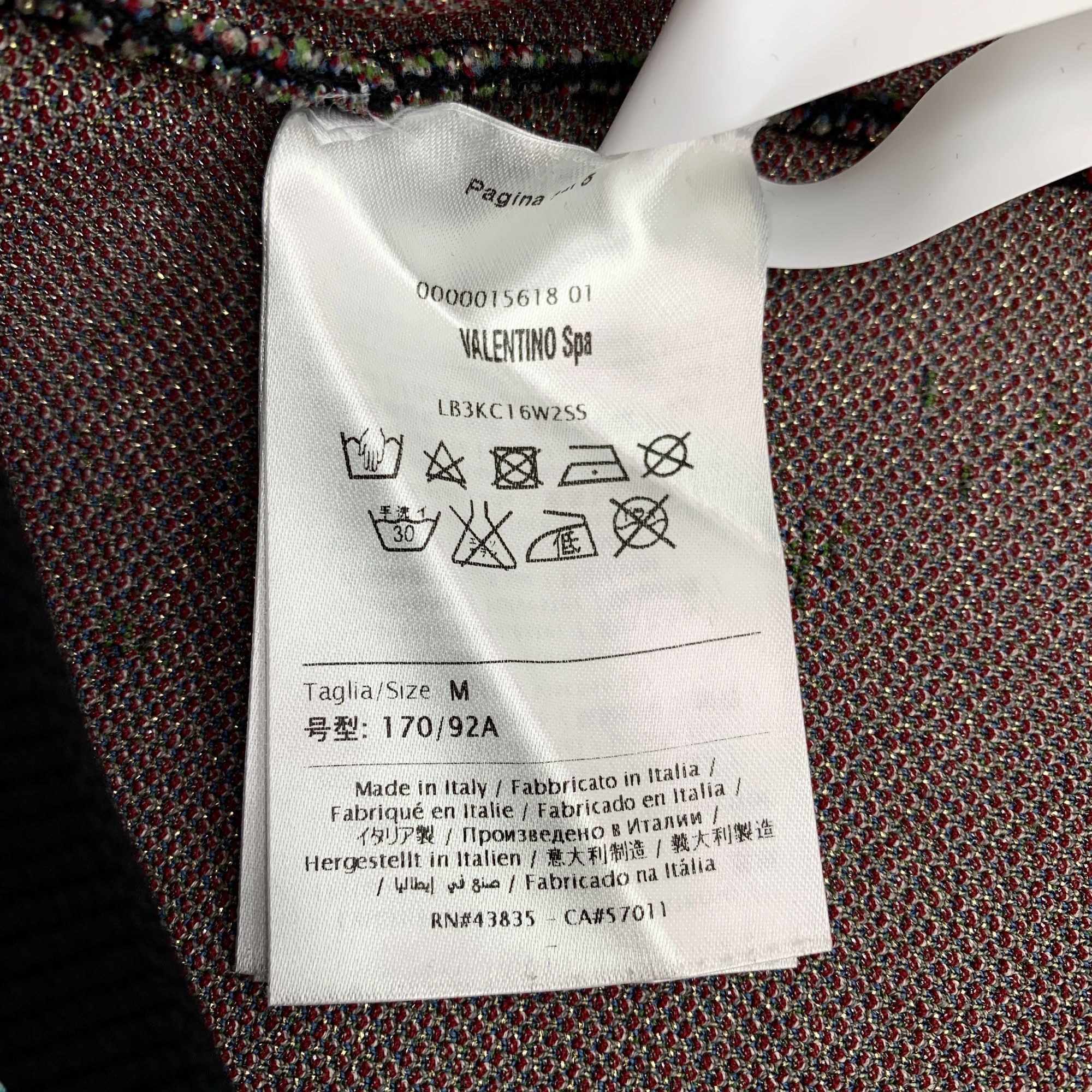 Valentino Valentino Black Cosmic Starry Sky Inlaid Round-Neck Long-Sle Size M / US 6-8 / IT 42-44 - 3 Thumbnail