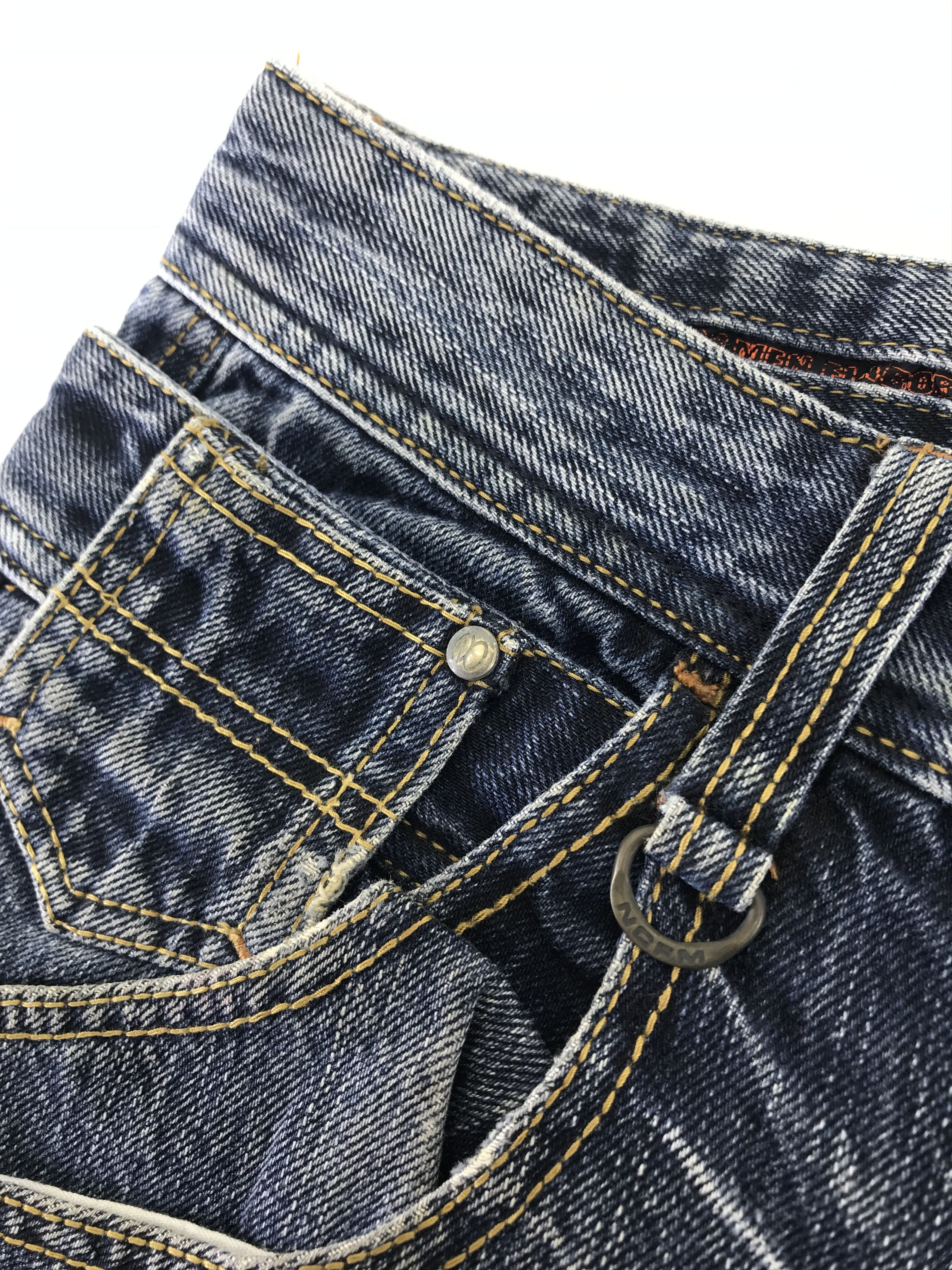 Nicole Club Nicole Club Double Waist Blue Washed Flare Jeans Size US 31 - 10 Thumbnail