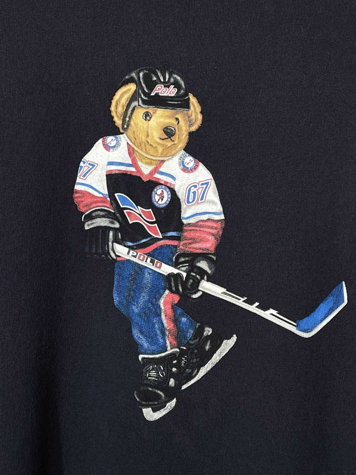 Polo Ralph Lauren × RRL Ralph Lauren × Vintage Crewneck Polo Bear 90’s OG Vintage Size US XL / EU 56 / 4 - 4 Thumbnail