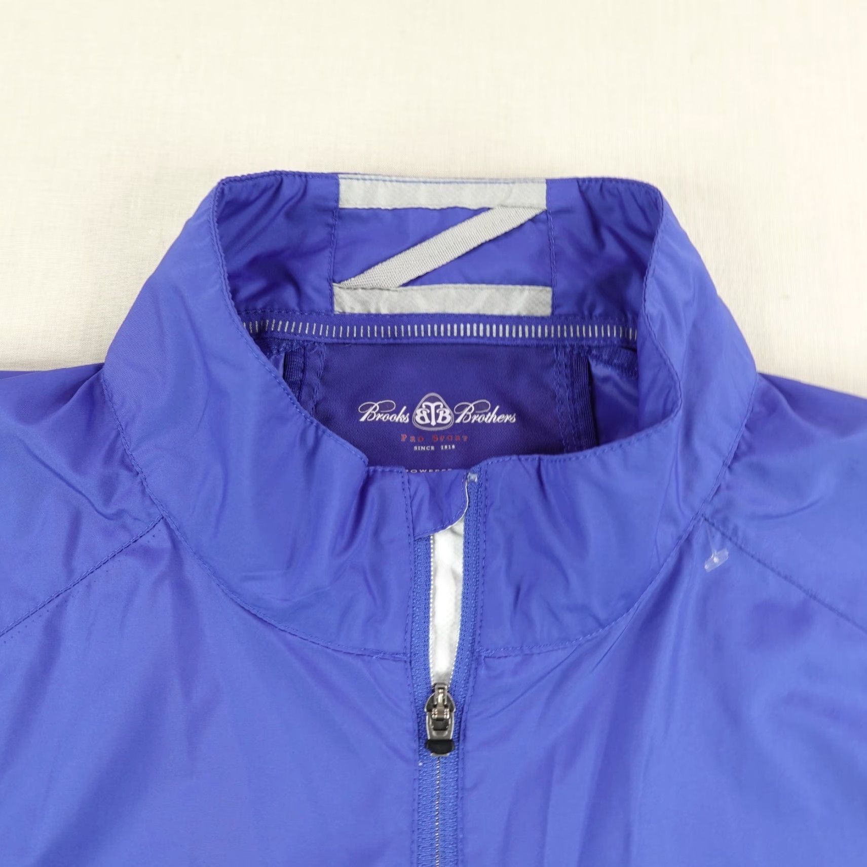 Brooks Brothers Brooks Brothers Zero Restriction Jacket Mens L Blue Windbreaker Golf Coat Size US L / EU 52-54 / 3 - 2 Thumbnail