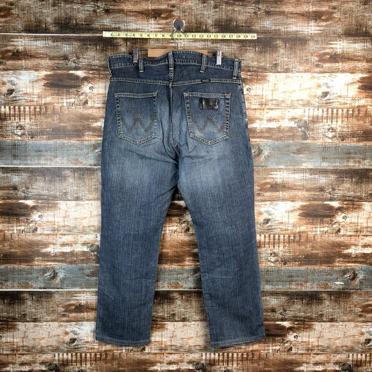Wrangler Wrangler Blue vintage ripped Distressed Denim Pants #A2381 Size US 36 / EU 52 - 14 Thumbnail
