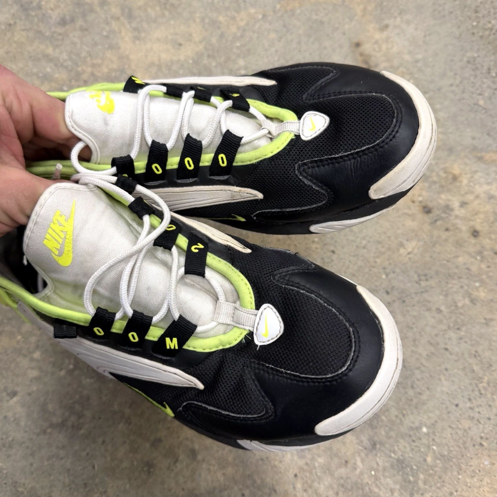 Nike Nike Zoom 2K Black White Volt Sneakers Men 7.5 A00269-004 Modern Vintage? No, 2019 Size US 8 / EU 41 - 6 Thumbnail