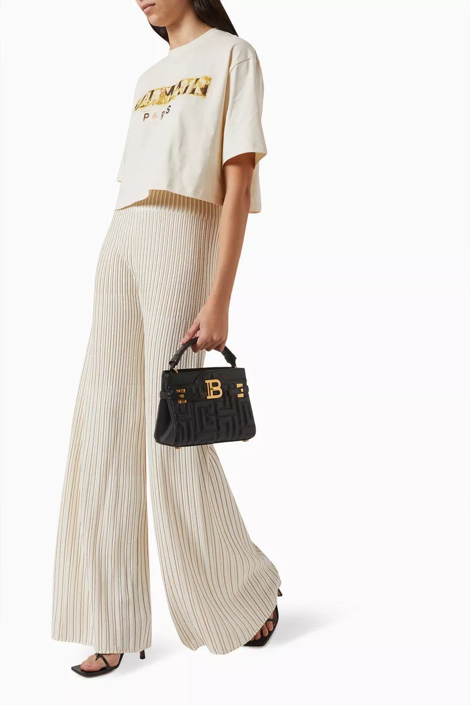 Balmain o1y0625 Sweatpant in White Size 27" / US 4 / IT 40 - 2 Thumbnail